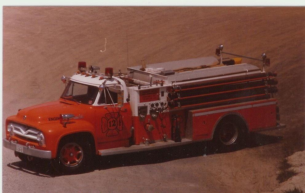 1955 American LaFrance Ford
In service from 1955 till 1990
1955 to 1974 as Engine 12-1
1974 to 1983 as Engine 12-2
1983 to 1990 as Engine 12-3
Sold to an individual in Blain, Pennsylvania

