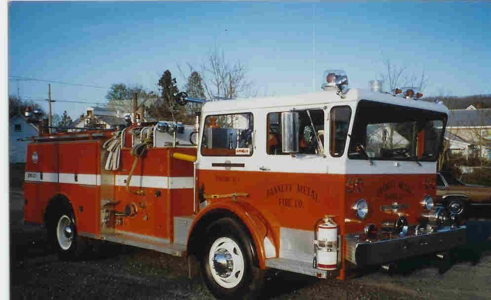1969 American LaFrance Pioneer
In service from 1983 to 1990 as Engine 12-1
Bought from the Diamond Fire Company
Walnutport, Pennsylvania
Sold to Turbot Township Fire Company
Milton, Pennsylvania
