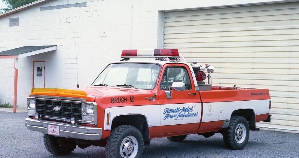 1980 Chevrolet Pickup
In service from 1989 to 1992 as Brush 12
Sold to a private individual
Photo by David Bowen
Scanned by Frank Boyd
