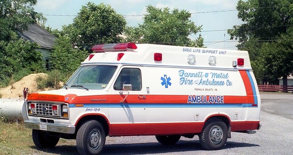 1987 Ford Stratus Van Ambulance
In service from 1987 to 1994 as Ambulance 12-9
Sold to Allsafe Fire Equipment, Incorporated
Hagerstown, Maryland
